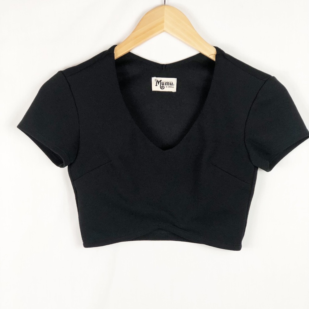 Show Me Your Mumu 'Miami' Crop Top | Black | Size XSmall
